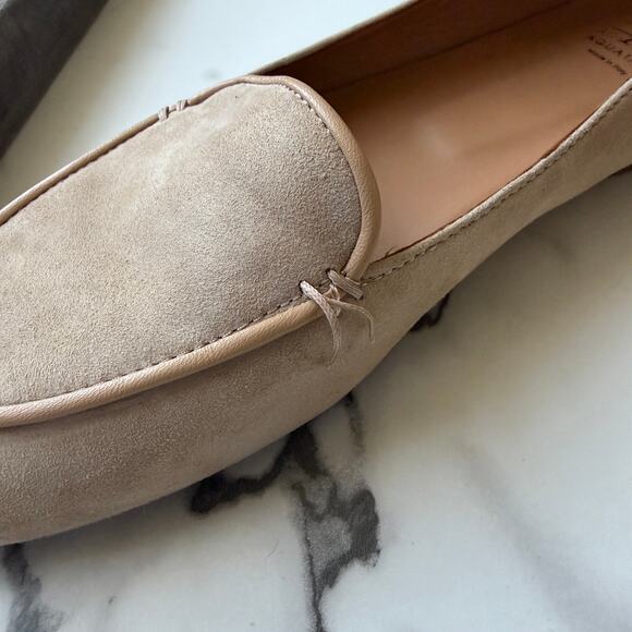 Aquatalia Judie Luxe Suede Flats in Almond Size 8.5 - Picture 6 of 8